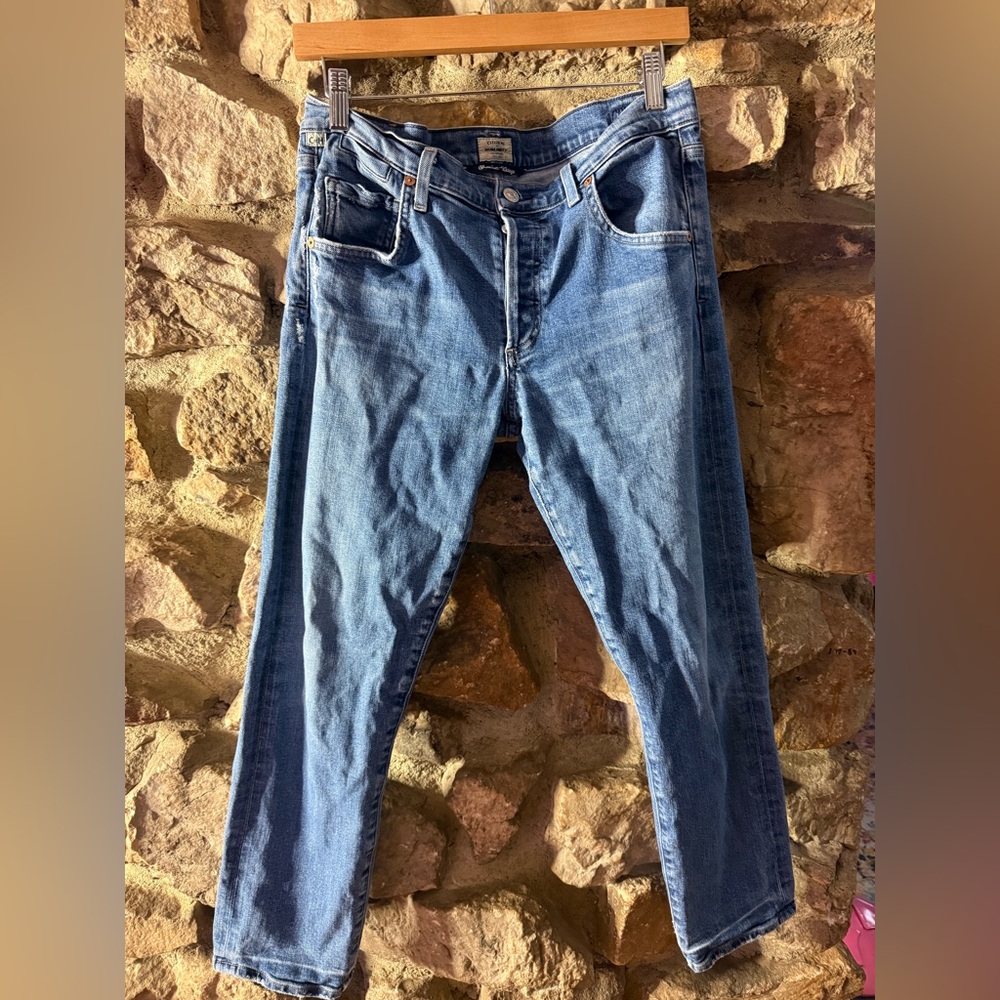 Citizens of Humanity Emerson Slim Boyfriend 27" button fly size 28